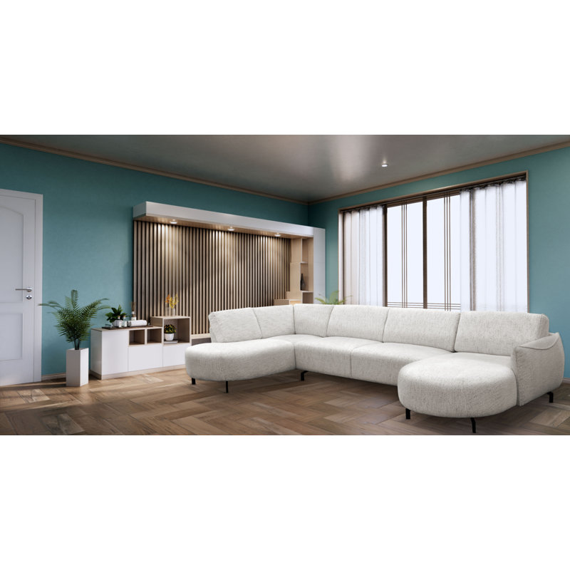 5 Seater Corner Sofa , Right Hand Facing, Cream