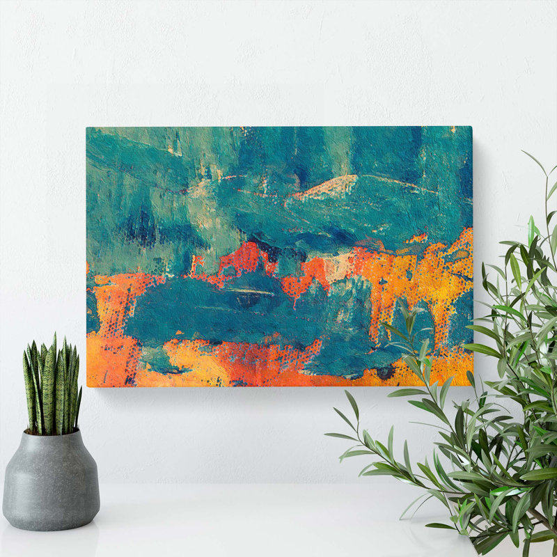 Abstract Art Painting Vol.430 - Wrapped Canvas, 35cm H x 50cm W x 3cm D