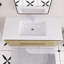 Ensemble de meuble-lavabo simple 48 po blanc brillant avec plateau en résine-1303129108
