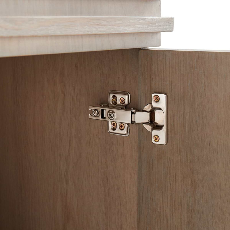 Gibson 48" Wall Mounted Single Bathroom Vanity with Top, Light Wood, 24"