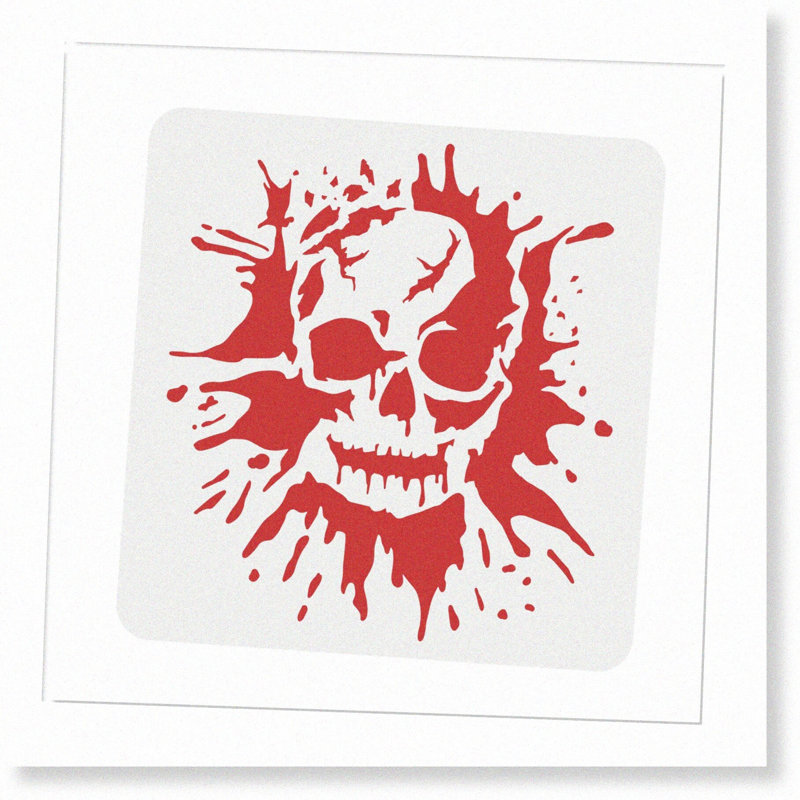 Human Skeleton Stencil Sheet