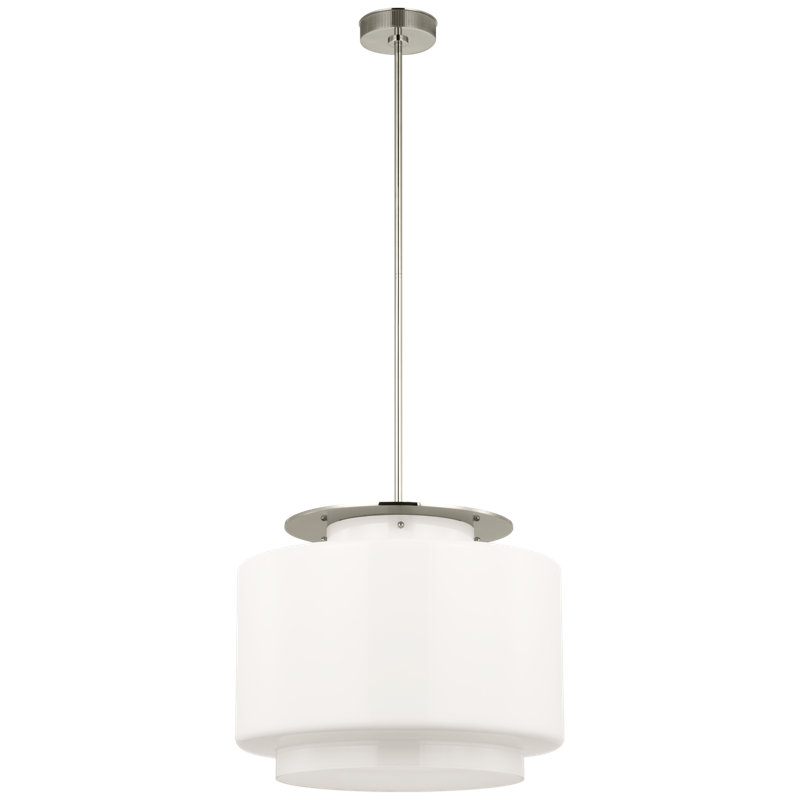 Elias 1 - Light Pendant, Polished Nickel, White