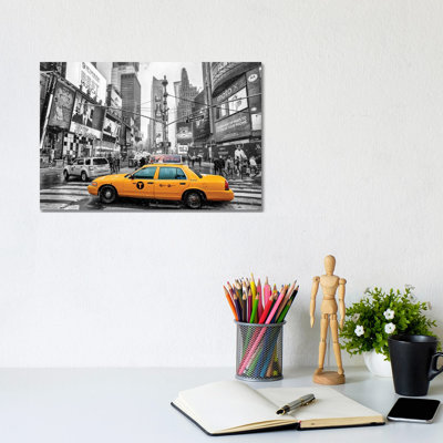 Times Square Yellow Cab I by Susanne Kremer - Gallery-Wrapped Canvas Giclée on Canvas