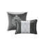 Édredon grand lit. Luxe élégant. . 8 Comprend un édredon, des taies décoratives, des coussins décoratifs Euro et une jupe de lit. Argent lavable à la machine. Magnifique médaillon. 8 pièces avec vapeur-120945212-120945210