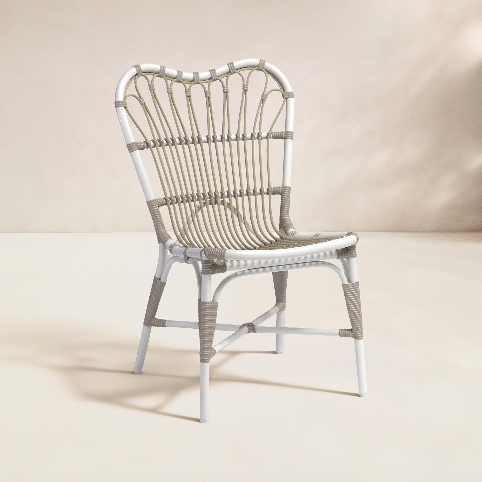 Margret Patio Dining Side Chair , Dove White