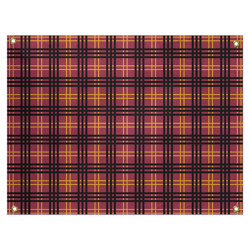 Tapisserie polyester Arizona Luxury, Rouge / jaune / noir, H 26 po x l 36 po