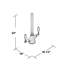 Double Handle Surface Mounted Monobloc Mixer Tap