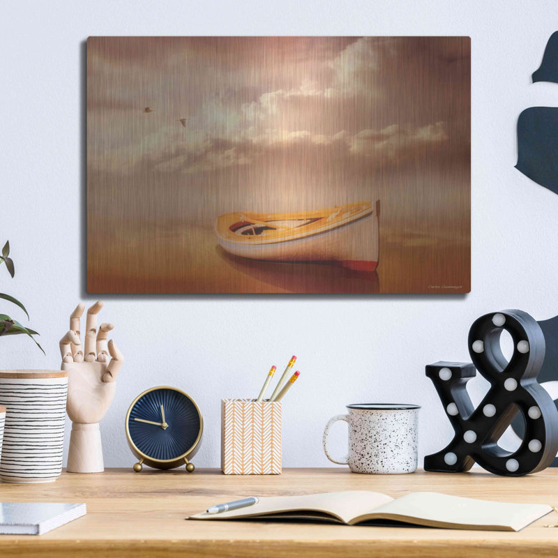 «Hazy Summer Evening» par Carlos Casamayor, art mural en métal, H 12 po x l 16 po