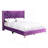 Tranquil Purple Queen Bed With Storage