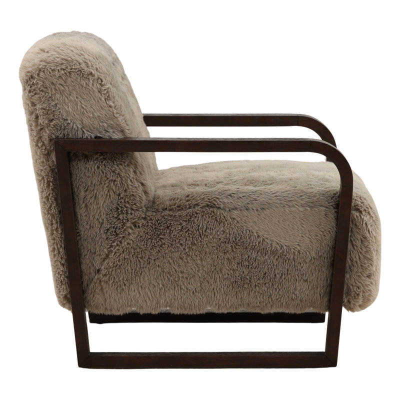 Kori Occasional Chair Cream, Gray Fabric