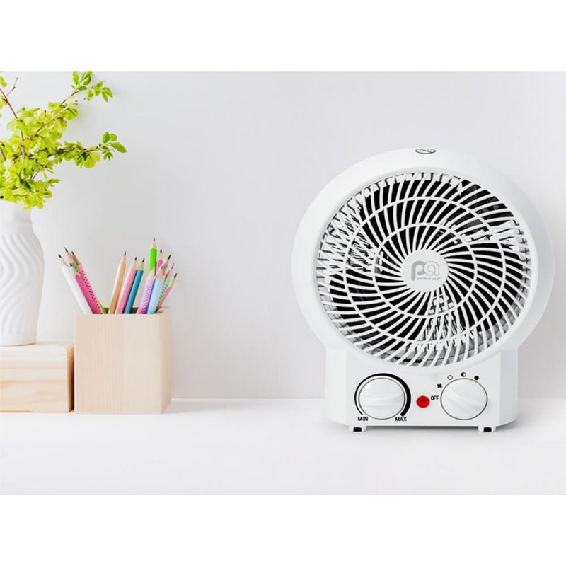 Perfect Aire White Electric Fan Forced Heater with Thermostat