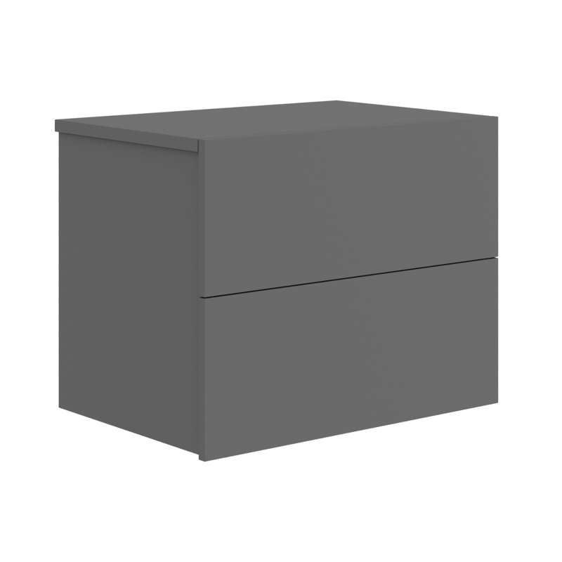 Giniebra 25'' W Nightstand, Gray