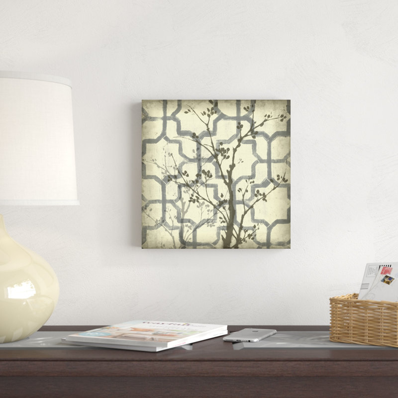 Silhouette et motif VI, H 12 po x l 12 po x P 1,25 po