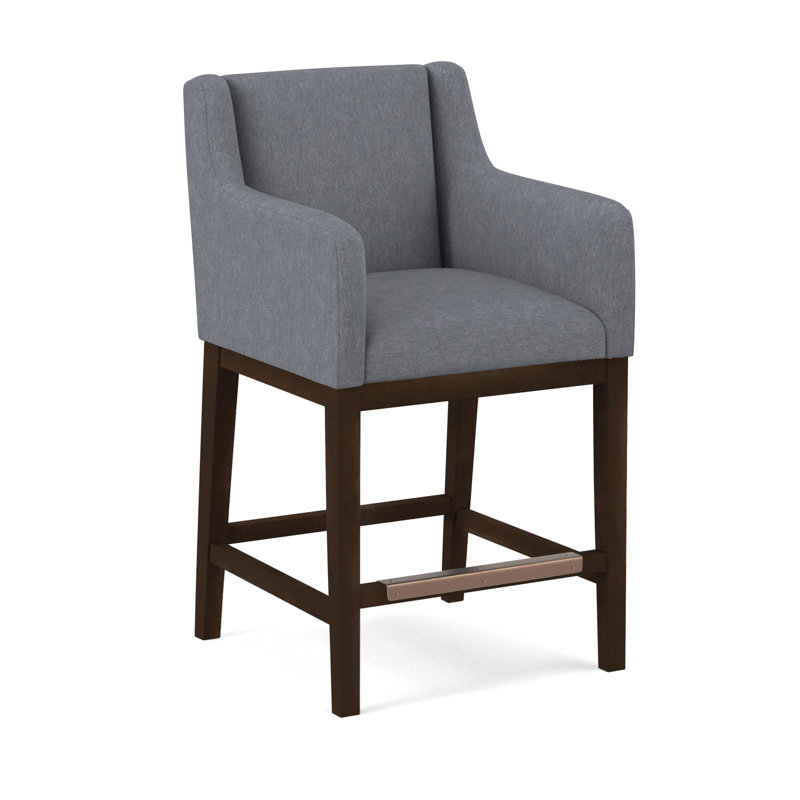 Upholstered Stool, Applause Archway Grey, Nutmeg