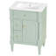 Meuble-lavabo sur pied 24 po avec lavabo, armoire de salle de bain autoportante avec tiroir rabattable et tablette réglable 24 po-618445161-618445164-618445159