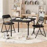 Aaraf Iron Padded Table And Folding Chair Set Folding Chair Set