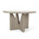 Vincent 55" Reclaimed Pine Wood Round Dining Table In Concrete Gray