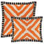 Arrows Linen Embroidered Decorative Pillow-2043541352-2077692143