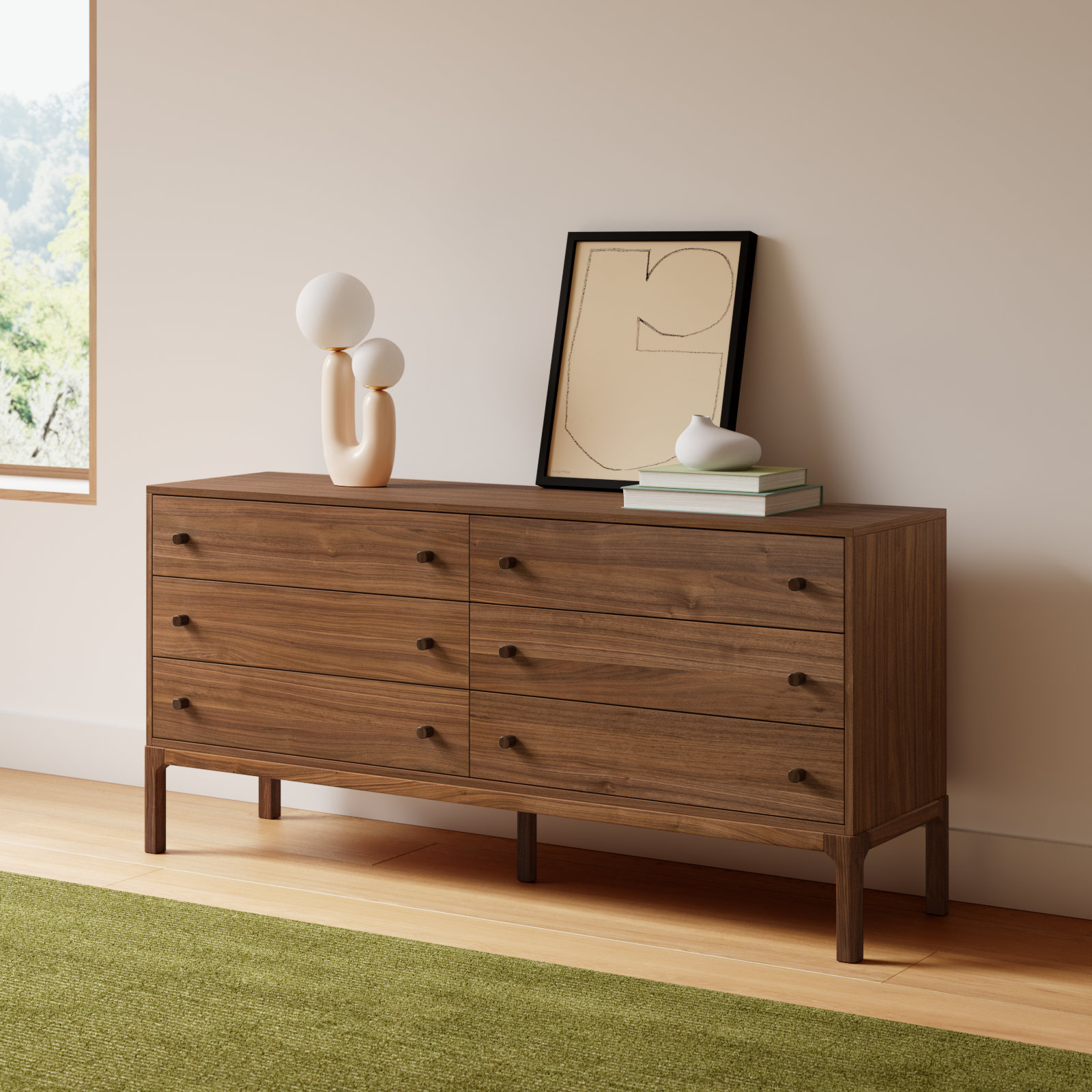 Jacobsen 6 - Drawer Double Dresser