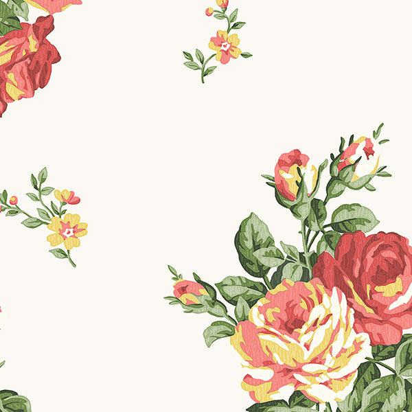 Grand papier peint rose 32,7 pi x 20,5 po Alfredina, Principal