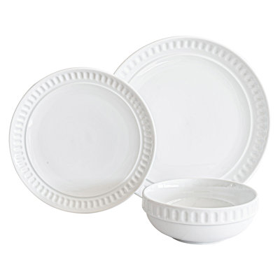 Ryder 24 Piece Porcelain China Dinnerware Set - Service for 8
