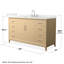 Janna 60" Freestanding Single Bathroom Vanity with Quartz Top-1613354029-1613354016-1613354017