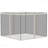10X10FT Gazebo Sidewall, For Outdoor Use With Mesh Netting (White)-125125367