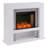 44'' W White Electric Fireplace