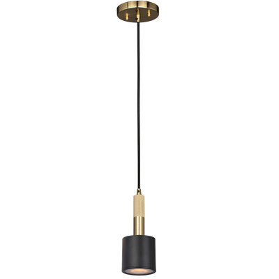 Rhoswen 1 Light Pendant - Frosted Diffuser