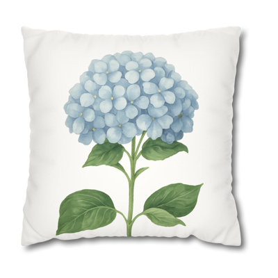 Hydrangea Floral Pillow Cover | Farmhouse Decorative Cushion Cover