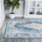 Adao Bohemian Cottage Medallion Turquoise/Gray Rug-1093399627