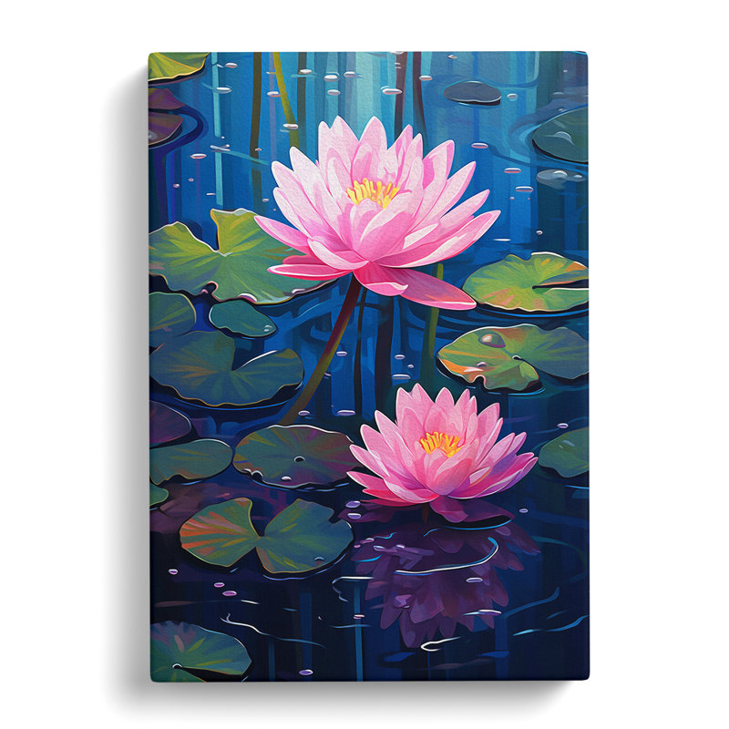 Water Lily - Print, 50cm H x 35cm W x 3cm D