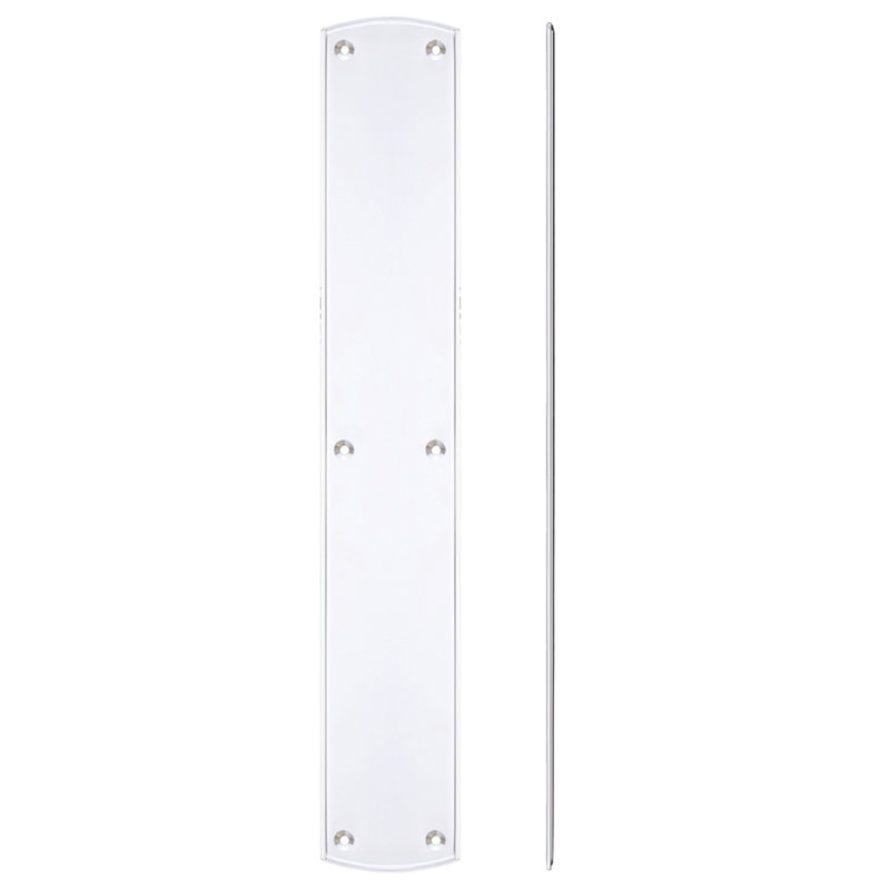 Finger Back Plate, Polished Chrome