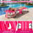 Outdoor Beach Lounge Chair Folding Chaise Lounge with Pillow Light Pink-558703989