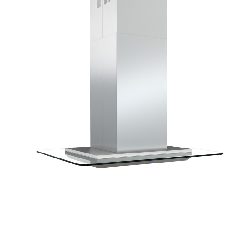 Zephyr Verona 42 in. 600 CFM Island Mount Range Hood with LED Light in Stainless Steel