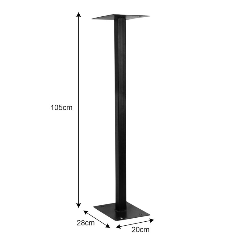 Lalage 20" W x 105" H Surface Mount Standard Post