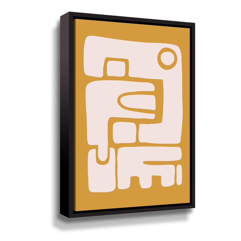 " Seventies Vibe I ", Black Framed, 12" H  x 8" W  x  2" D