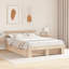 Bed Frame with Headboard Solid Pine Wood-1324561815-1324561810