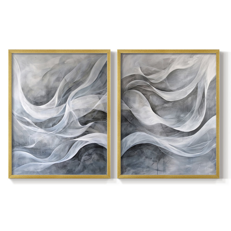 ABSTRACT Series CDLX III - Reproduction encadrée de qualité supérieure - prête à être accrochée - aucun clou requis - aucun clou requis