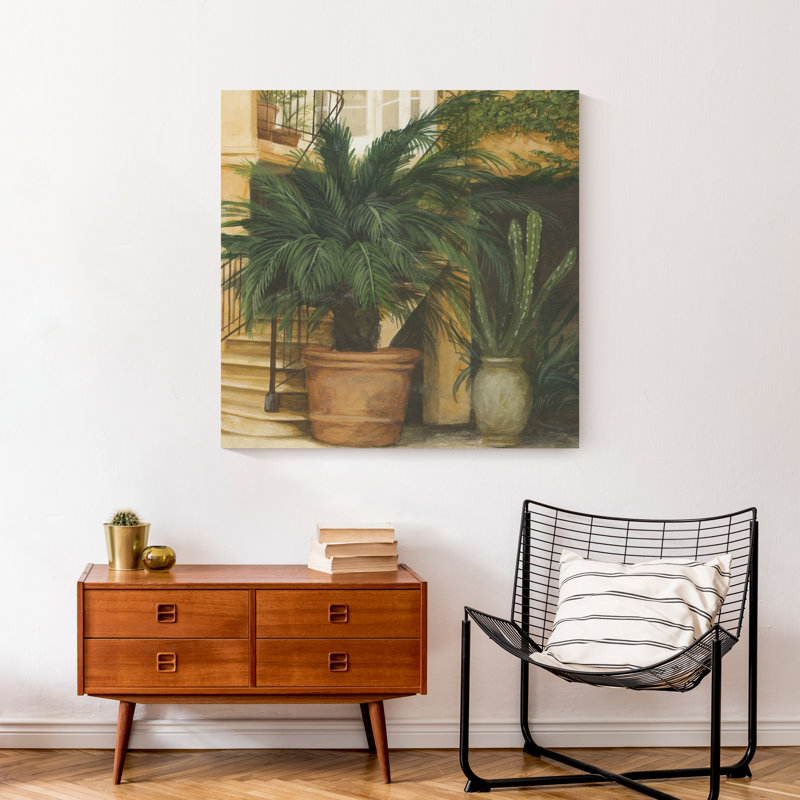 Plantes de jardin sur toile, H 30 po x l 30 po x P 1,25 po