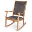 Chaise berçante d'extérieur en teck Annachiara