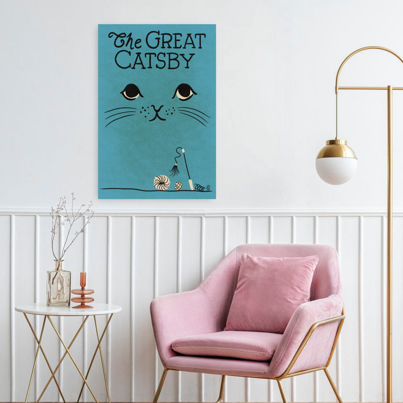 Art contemporain, art contemporain pour chat, H 24 po x l 16 po