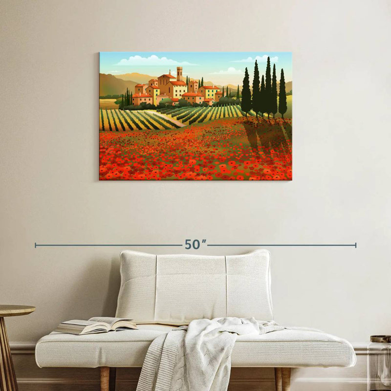 Ravi Tuscan Summer Day, 24" H x 36" W