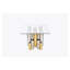 Table basse rectangulaire en acier inoxydable pour le salon