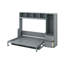 Grand lit escamotable avec placard et tiroirs-882177662