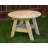 Round Pine Outdoor Side Table