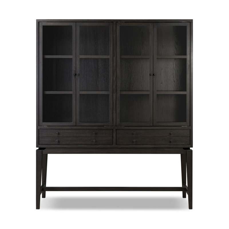 Bergstrom Display Cabinet, Smoked Black