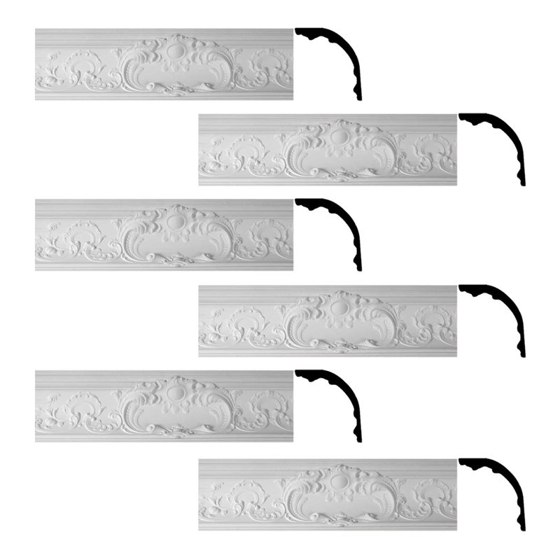 Moulure couronnée H 6 5/8 po x l 1/2 po x P 6 5/8 po