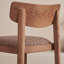 Chaise d'appoint à dossier bas en noyer (ensemble de 2)-1503512104