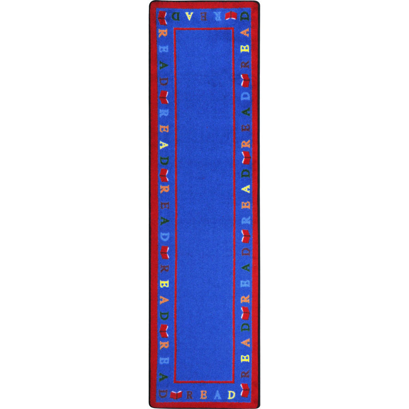 Kid Essentials Scattered Books Area Rug, Runner 2'1" x 7'8"